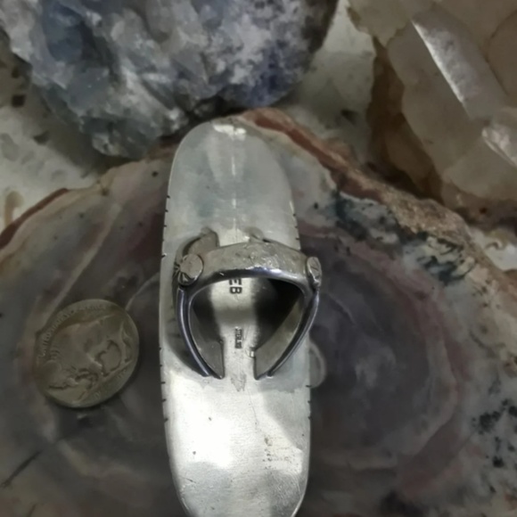 Huge!Vtg Navajo Turquoise Ring - Picture 6 of 8